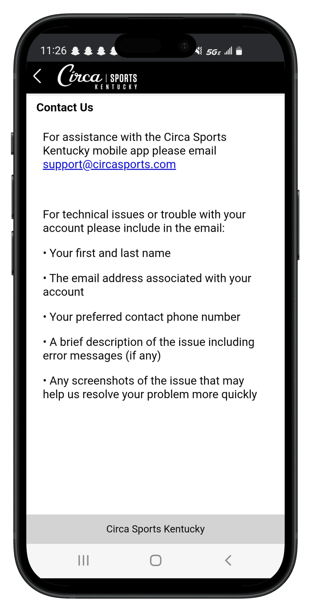 Circa-contact-support-screenshot
