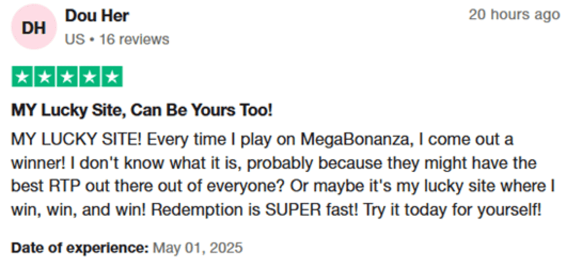 MegaBonanza-Trustpilot-review-2