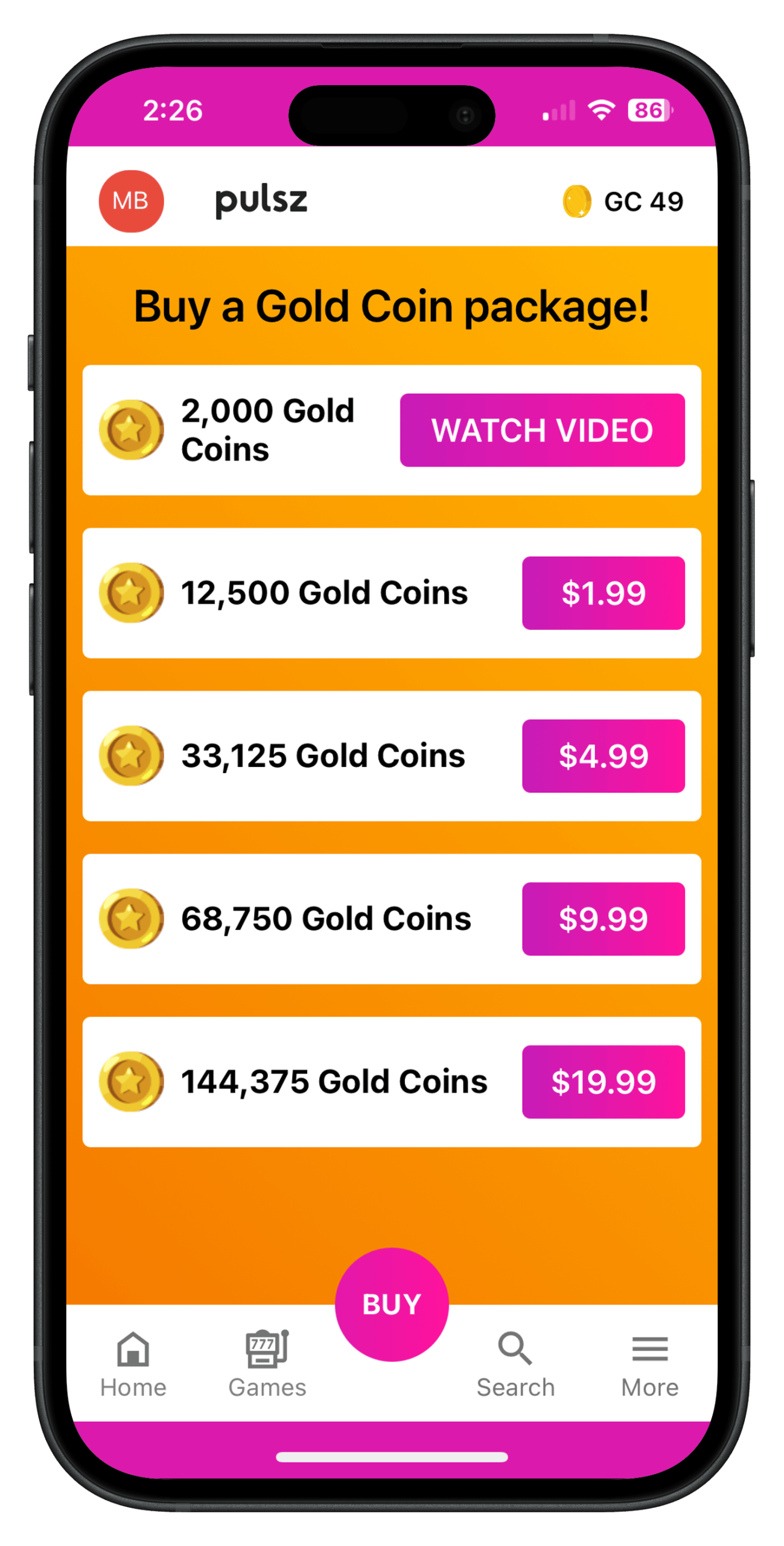 Pulsz app_coin store-portrait