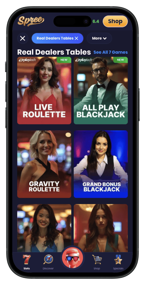 Spree-live-dealer-games