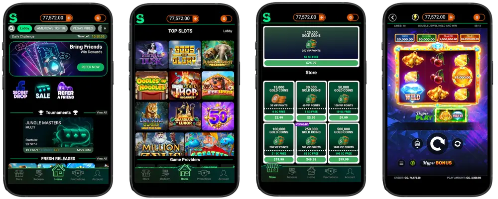 LoneStar Casino on mobile