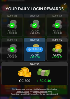 McLuck daily bonuses