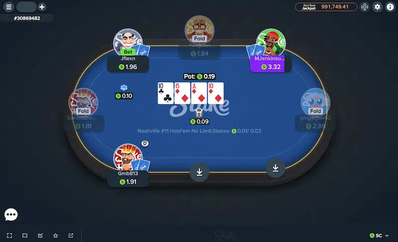 Stake Poker on Stake.us