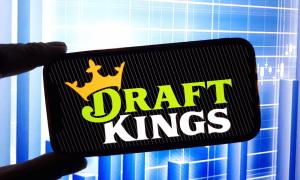 DraftKings phone screen logo landscape