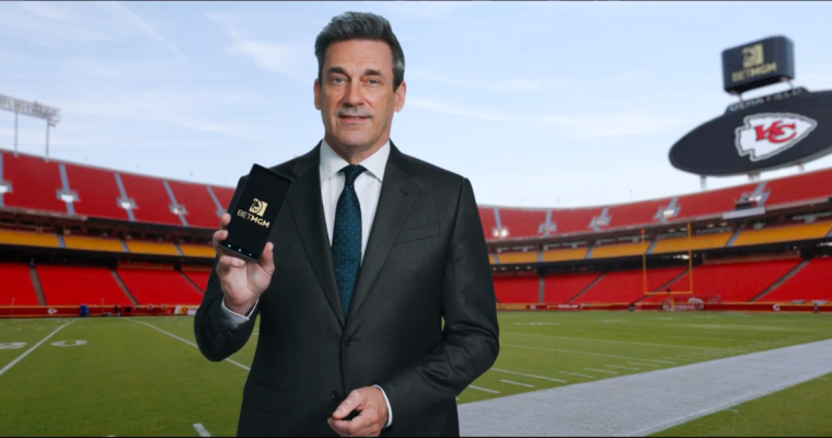Jon Hamm promoting BetMGM Sportsbook