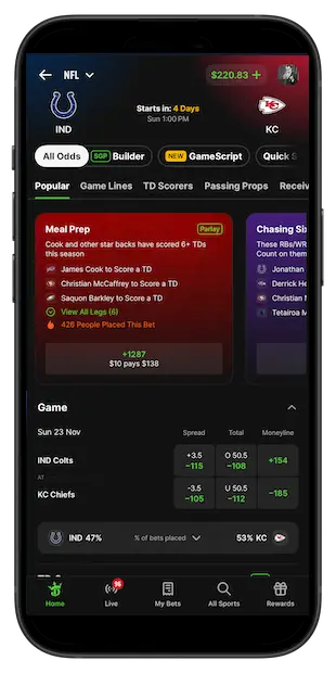 DraftKings Sportsbook app
