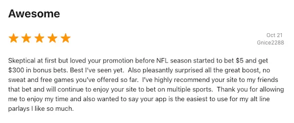 DraftKings Sportsbook customer review