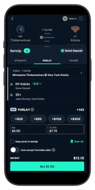 ESPN Bet app